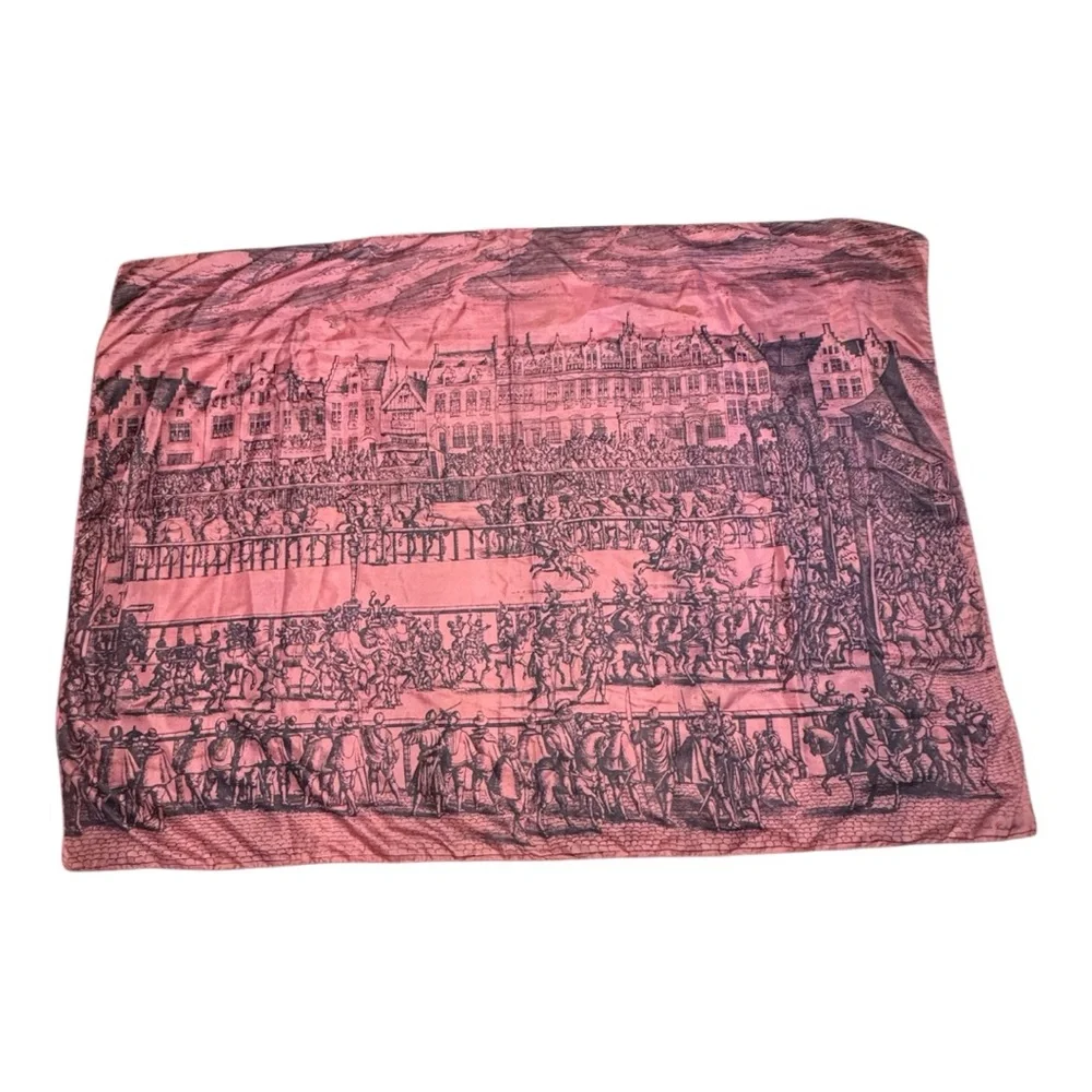 Rare Brooke Cadwallader Renaissance Silk Scarf